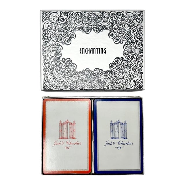 The 21 Club Nyc Restaurant Double Deck Playing Cards For Sale