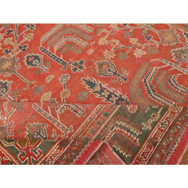 Galerie Shabab Collection Early 20th Century Turkish Oushak Room Size Carpet For Sale In New York - Image 6 of 7