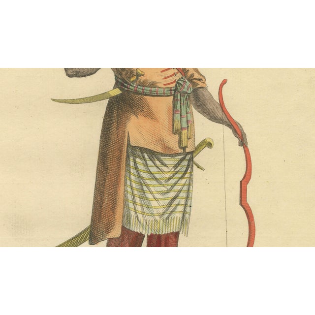 Copper European School Artist, Habit of an Ethiopian, 1749, Engraving For Sale - Image 8 of 9