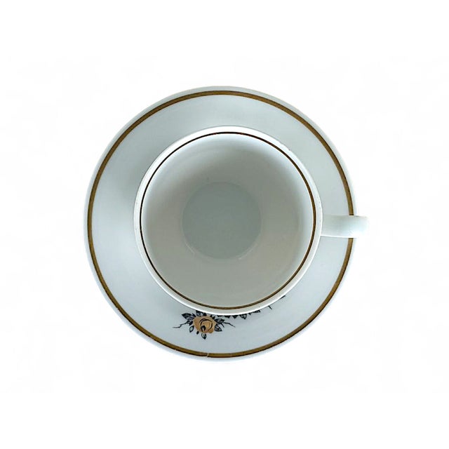 Vintage Mocha Cup Set by Graf by Henneberg Ilmenau, 1960s, Set of 8 For Sale - Image 4 of 8