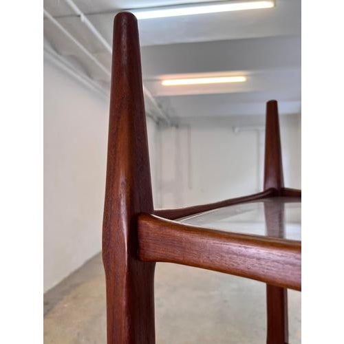 Wood Danish Teak Shelf with Acrylic Glass Panels For Sale - Image 7 of 11