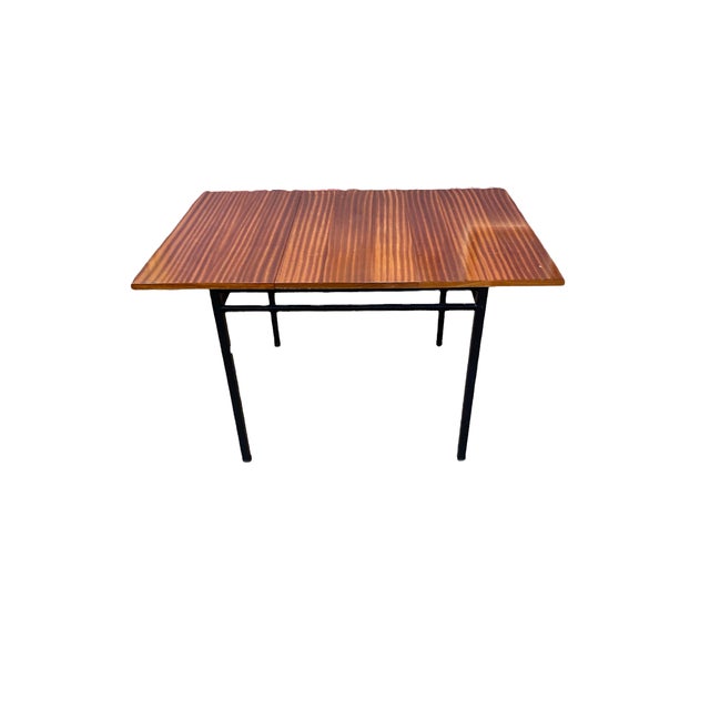 Extendable Dining Table by Marcel Gascoin for Alveole, 1960 For Sale - Image 3 of 11