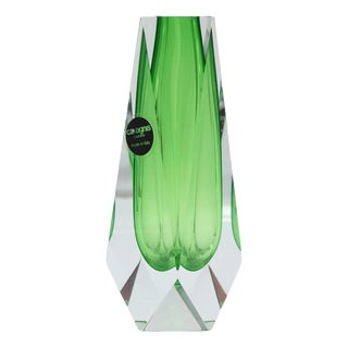 Murano Sommerso Faceted Vase by Alessandro Mandruzzato for Cavagnis, 1970 For Sale