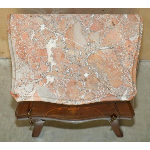 Italian Marble Top Bombe Nightstands,1880s, Set of 2 For Sale - Image 14 of 18