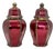 Vintage Rosenthal-Netter Brass and Enamel Ginger Jars–a Pair For Sale