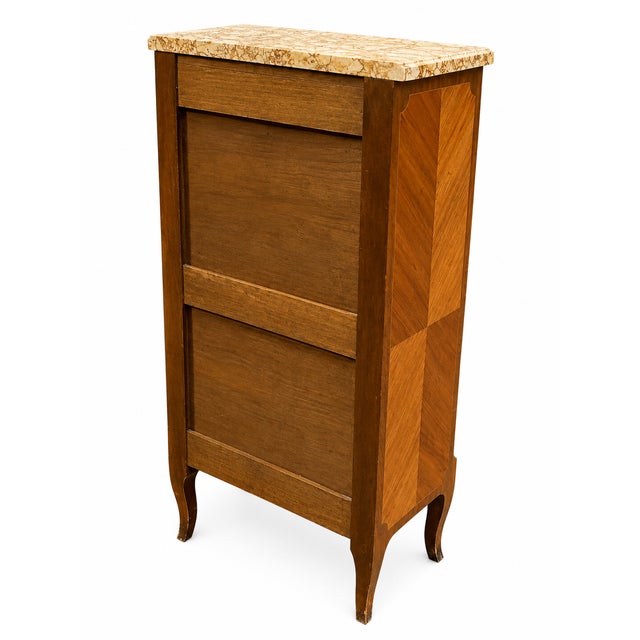 Louis XV Style Chest of Drawers in Veneer and Marquetry, 1890s For Sale - Image 9 of 10