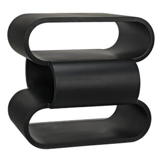 NOIR Nada Side Table, Black Iron For Sale