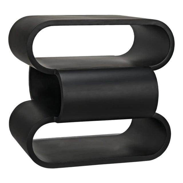 NOIR Nada Side Table, Black Iron For Sale