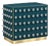 Petrol Blue Murano Glass 90-Sphere Cabinet on Brass Plinth from Justfurnituress SRL For Sale