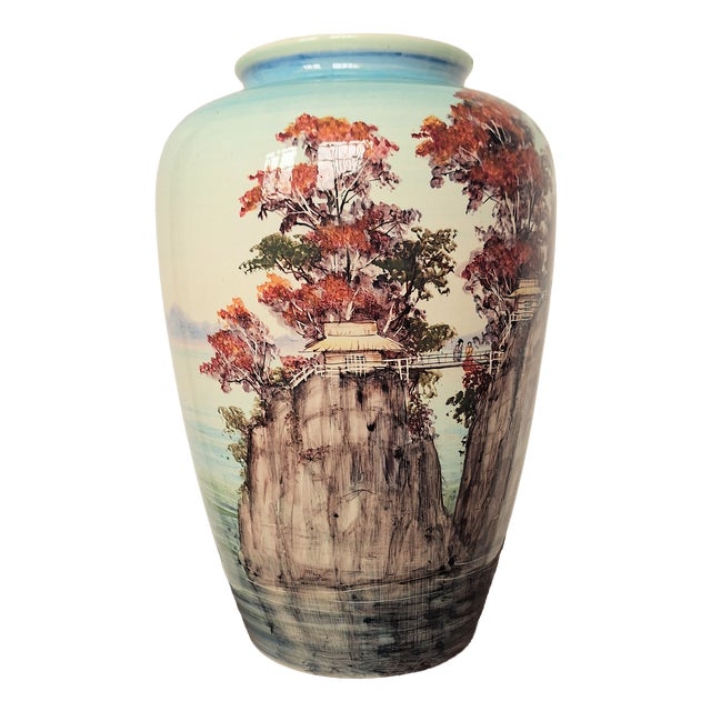 Large Floor Vase from Ulm Ceramics, 1950s For Sale