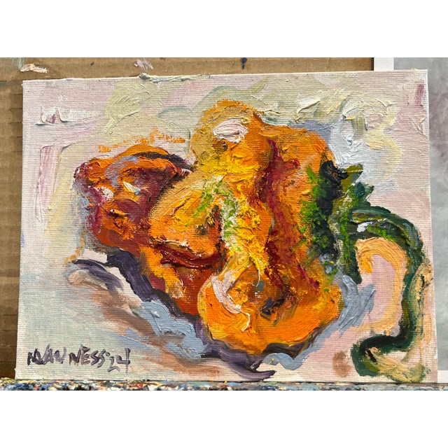 Habanero Chili Pepper #3, Expressionist Still Life Oil Paintings, by Van Ness For Sale - Image 4 of 6