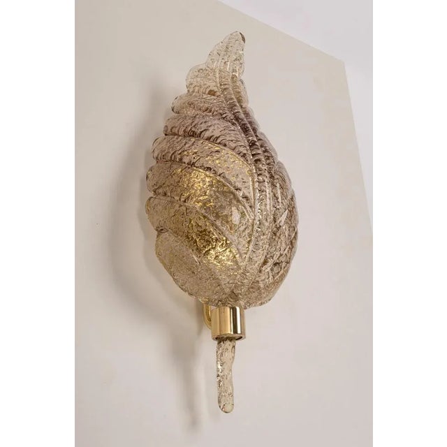 1970s Large Murano Glass Wall Sconce by Hillebrand, Germany, 1970s For Sale - Image 5 of 11