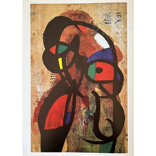 Contemporary 1978 Joan Miro Derriere Le Miroir Dm42231 Personnage For Sale - Image 3 of 3