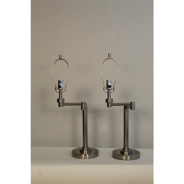 Mid 20th Century Hanson Style Mid 20th Century Swing Arm Lamps For Sale - Image 5 of 12