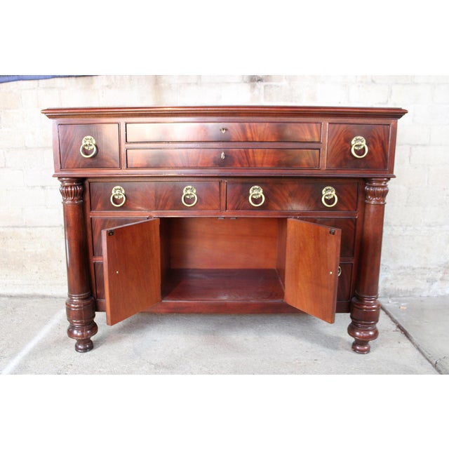 Henredon Vintage Flame Mahogany Commode Ten Drawer Chest Dresser 4300
