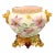 French Hand Painted & Gilt Limoges Porcelain Jardiniere / Base For Sale