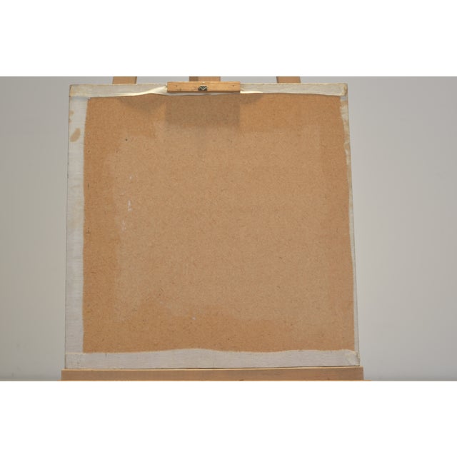 Abstract Faces, Labeled Flassak '75, Oil on Canvas For Sale - Image 3 of 6