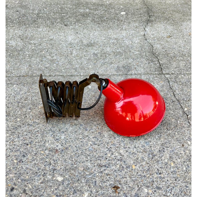Mid 20th Century German Space Age Scissor Wall Lamp For Sale - Image 4 of 7