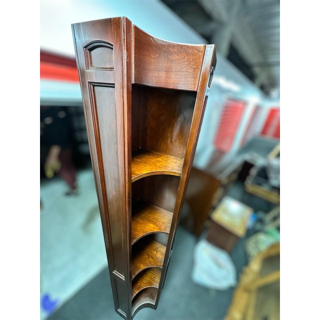 This is antique cherry wood bookcase with 4 shelves. This bookcase is a great addition to any vintage antique design at...