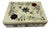 Handmade Mother of Pearl Jewelry Box Floral Inlay Wood Case For Sale