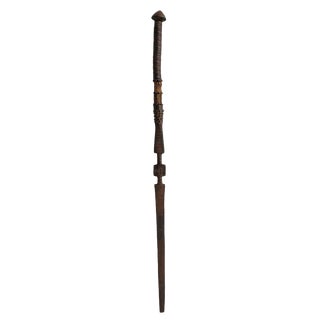 Early 19th Century Yoruba Opa Orisa Oko Iron Staff For Sale