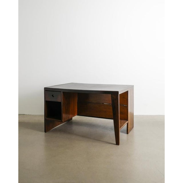 French Mid-Century Wooden Pigeon Hole Desk by Pierre Jeanneret, 1950s For Sale - Image 11 of 11
