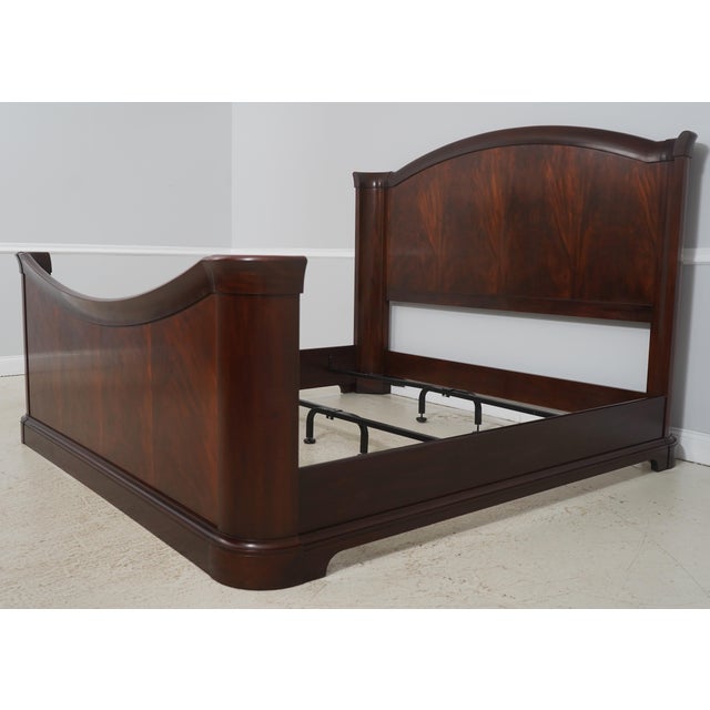 Traditional Henkel Harris Flame Mahogany King Size Bed For Sale - Image 3 of 18