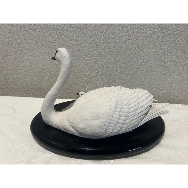 Vintage Porcelain Swans "Under Her Wing" Franklin Mint For Sale In Sacramento - Image 6 of 8