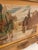 English Vintage 1940s Hand-Stitched Swan Landscape Needlepoint in Ornate Gilt Frame For Sale - Image 3 of 8