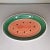 1980s 1980s Roma Inc. Hand-Painted Watermelon Oval Serving Platter, Italy For Sale - Image 5 of 7