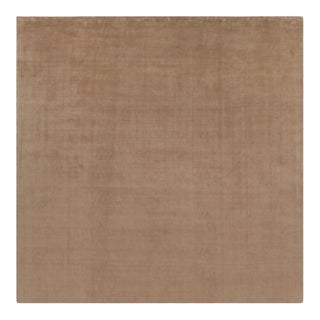 Rug & Kilim’s Oversized Contemporary Textural Rug in Beige-Brown Tones - 14x14 For Sale