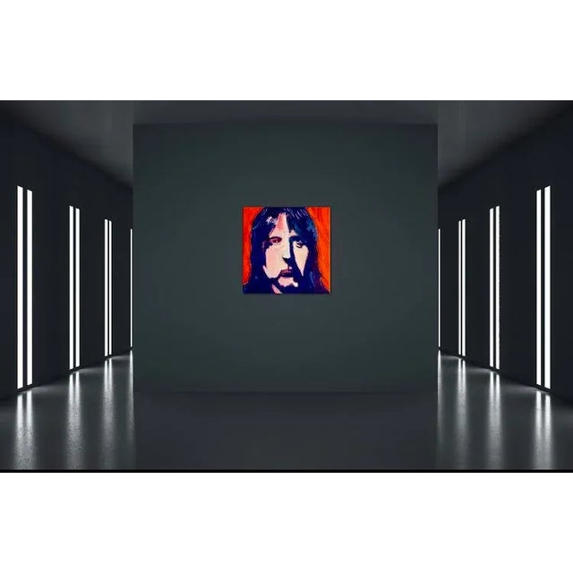 Les Harvey Pop Art Oil Painting, Part of my series of the 27 Club. Original art. 24x24 Oil on stretched canvas Unframed,...