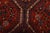 Textile Shiraz Runner 3’4” X 9’7” Red Wool Vintage Tribal Hand-Knotted Oriental Rug For Sale - Image 7 of 14