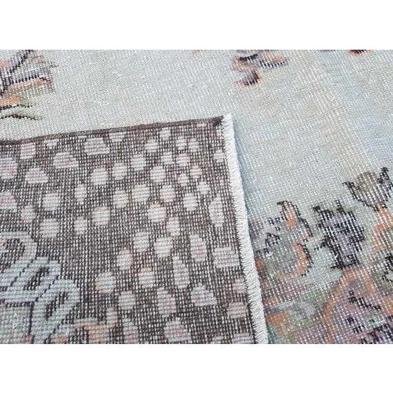 1970s Vintage Turkish Oushak Rug - 5′5″ × 8′10″ For Sale - Image 10 of 11