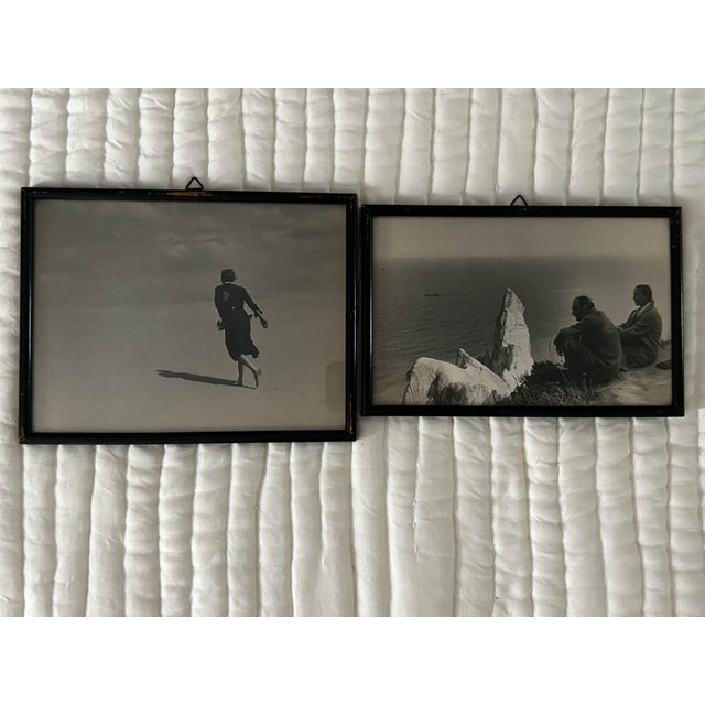 Mid 20th Century Pair of Photos-Couple at Beach For Sale - Image 9 of 9