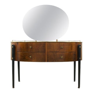 1950s Vintage English Mid-Century Modern Vanity For Sale
