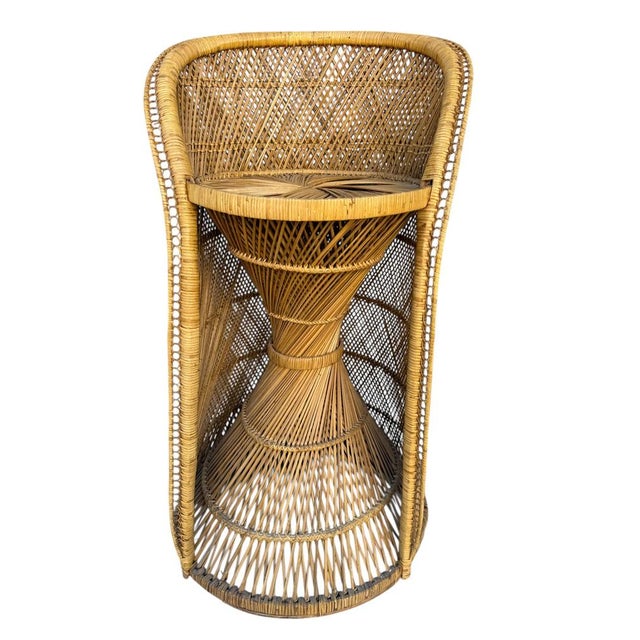 Rattan Stool, France, 1960s For Sale - Image 4 of 8