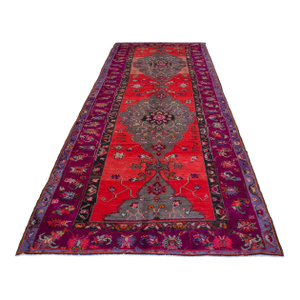 Exceptional 1981 Handwoven Turkish Rug, Large Runner, 5′5″ X 15′11″
