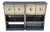 Antique Art Deco Steel Metal Dual Sided Dental Medical Cabinets Bar - A Pair For Sale