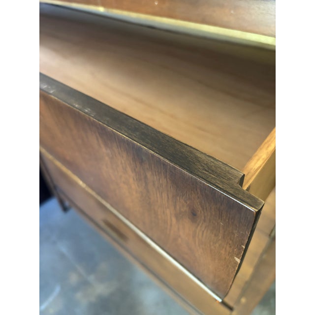 Mid-Century Modern 1960s Mid Century Modern Walnut Chest For Sale - Image 3 of 5