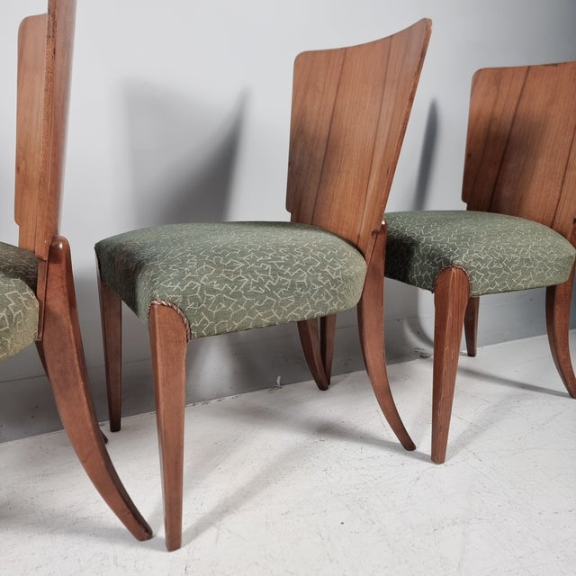 Chairs and Table by Jindřich Halabala for Up Zavody, 1940s, Set of 5 For Sale - Image 14 of 15
