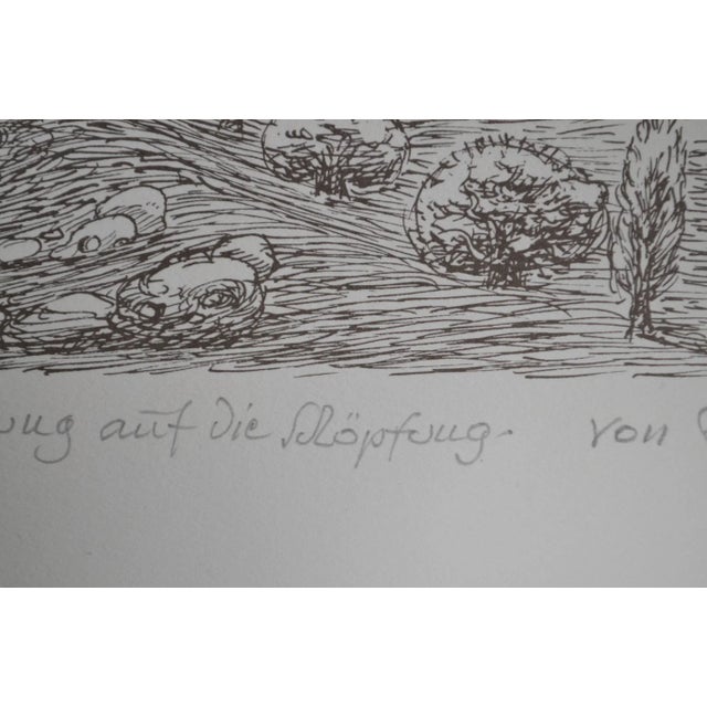 Original Engraving "Natur Und Geist: A Tribute to Creation by Friedr. Rehrmann" 1982 No. 138/200 For Sale - Image 9 of 11