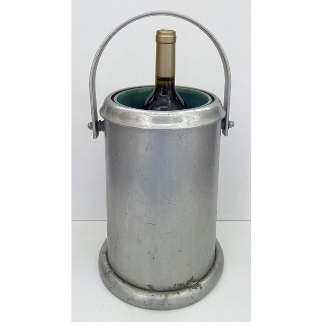 Mid 20th Century Mid 20th Century Aluminum Dairy Urn With Ceramic Lining and Bakelite Lid For Sale - Image 5 of 9
