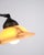 1930s Vintage Desk Lamp in Wrought Iron with Yellow Frosted Glass Shade, 1930s For Sale - Image 5 of 11