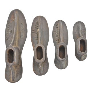 Cast Iron Cobbler Shoe Forms - Set of 4 For Sale