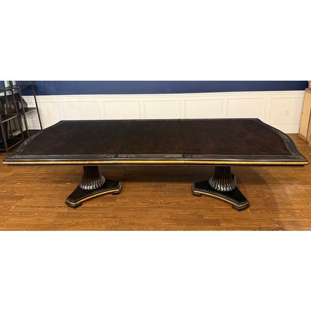 Maitland - Smith Maitland - Smith Transitional Style Walnut Dining Table For Sale - Image 4 of 18