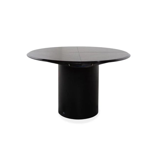 Modern Quadrondo Wooden Dining Table in Black and Blue with Manual Function by Rosenthal For Sale - Image 3 of 11