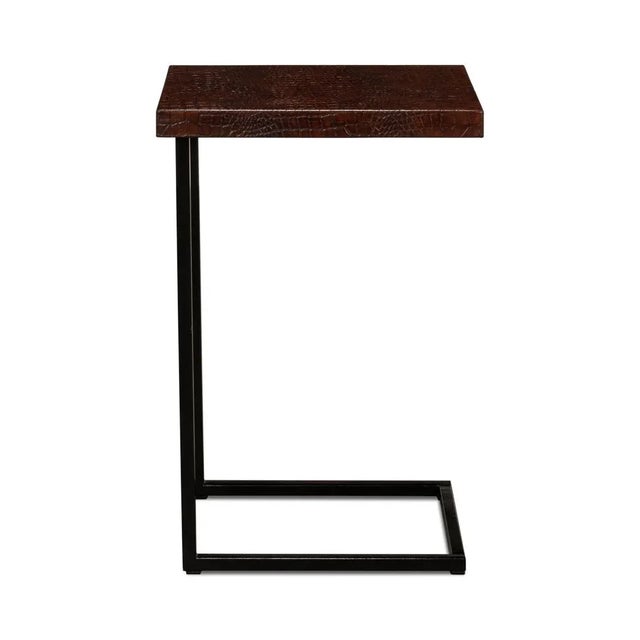 Leather Top Accent Table For Sale In Raleigh - Image 6 of 12