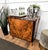 Mid-Century Italian Art Deco Walnut Burl Veneer and Mirror Mosaic Bar Cabinet, 1950s For Sale - Image 6 of 12