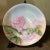 Queen Anne Bavarian Wall Art Hand Painted Plate Features Cabbage Roses For Sale - Image 3 of 10